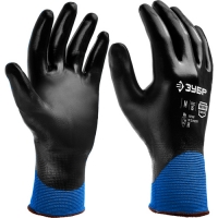 Перчатки маслобензостойкие тонкие ЗУБР МЕХАНИК+ размер XL, полный облив 11279-XL Перчатки маслобензостойкие тонкие ЗУБР МЕХАНИК+ размер XL, полный облив 11279-XL