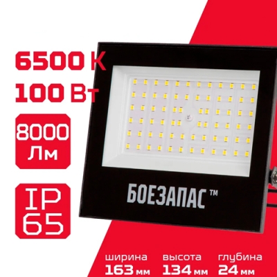Прожектор светодиодный "Боезапас" 100 Вт 6500К IP65