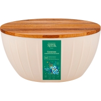 Салатник Sugar&Spice Rosemary 2,8л с деревянной крышкой SE1060 Салатник Sugar&Spice Rosemary 2,8л с деревянной крышкой SE1060