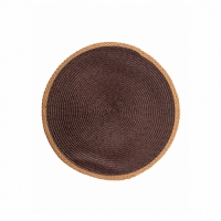 Сервировочная салфетка круглая JUTE 38см шоколадная арт.DMP25