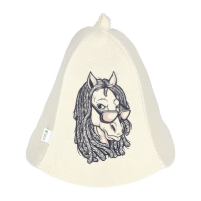 Шапка Банные штучки Конь Марли, войлок /20