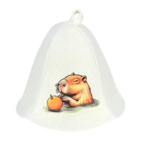 Шапка для бани и сауны "Капибара" "Банные штучки", войлок /20