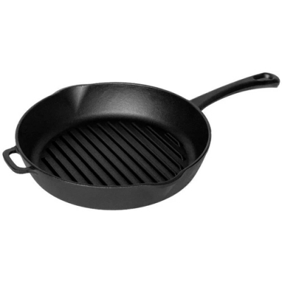 Сковорода-гриль чугунная 260х260 с литой ручкой, ТМ ГАРДАРИКА