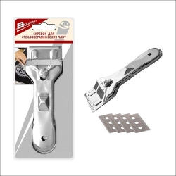 Скребок д/стеклокерам. плит+4 лезвия "Эконом" NEW, 58.171 (МультиДом)