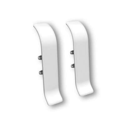 Соединитель для плинтуса 70мм "Деконика", 001-G Белый глянцевый