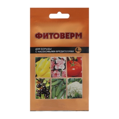 Средство для защиты растений от вредителей Фитоверм, 4 мл арт.2347893 г.Екатеринбург