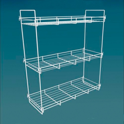 Стеллаж Юнитрейд для цветов и рассады на подоконник 570х220х690мм, цвет белый 9003 ТП