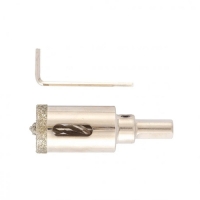 Сверло алмазное по керамограниту, 28 х 67 мм, 3-гранный хвостовик// Matrix арт.726283