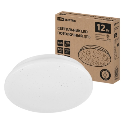Светильник LED потолочный ДПБ 02, 12 Вт, 6000 К, Звездное небо, TDM (SQ0329-9004)
