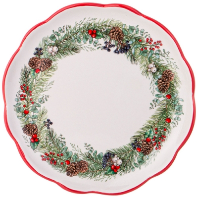 Тарелка закусочная agness "Celebration" 20,3*2 см 358-2258