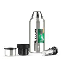 Термос "BIOSTAL-ОХОТА" у/г NBR-1000Z, 2 чашки, пробка с ситечком БИОСТАЛЬ