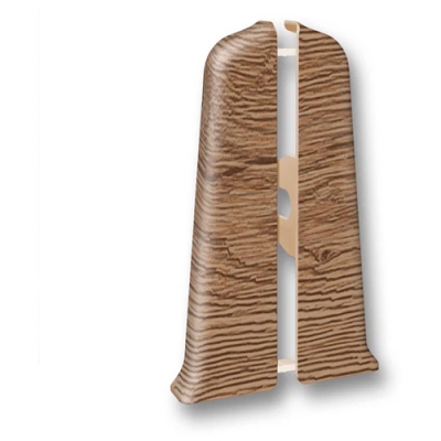 Торцевые (пара) для плинтуса 85ММ "Деконика", 211 Дуб рустик