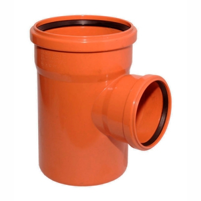 Тройник канализационный наружняя TEBO 160-110 87 град (рыжий) RU-TB ПП Тройник канализационный наружняя TEBO 160-110 87 град (рыжий) RU-TB ПП