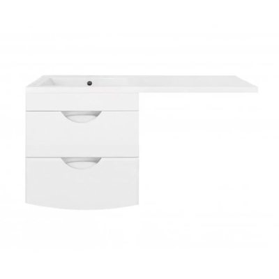 Тумба "Жасмин 2" 60 подвесная Марсал 120 (2ящ.) ЛЮКС БЕЛЫЙ PLUS