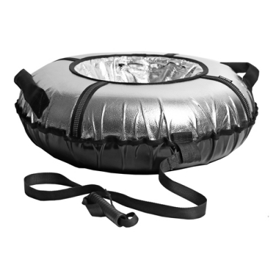 Тюбинг Игрушка с круговым дизайном Nika ТБ10М-110/С серебристый