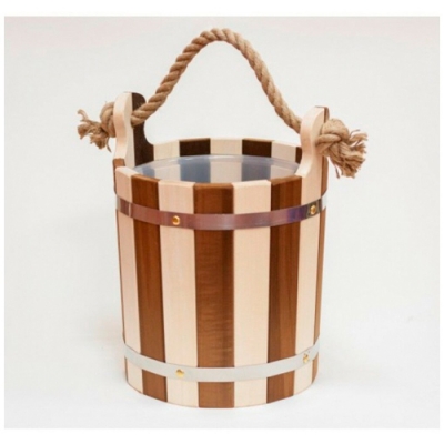 Ведро 13л с пласт. вставкой "Зебра" г.Йошкар-Ола