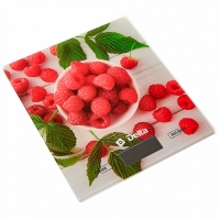 Весы настольные электронные DELTA KCE-67 "Малинка " : 5 кг, стекло.LCD-дисплей, Автообнуление/автоот