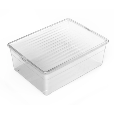 Ящик для хранения с крышкой универсальный Лайф Martika 560x380x200мм 34л С529 Ящик для хранения с крышкой универсальный Лайф Martika 560x380x200мм 34л С529