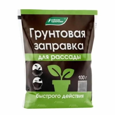 Заправка грунтовая Буйские удобрения Для рассады 100г