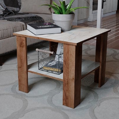 Журнальный стол Консул-9 дуб крафт табачный/дуб крафт белый "Микон" г.Пенза Журнальный стол Консул-9 дуб крафт табачный/дуб крафт белый "Микон" г.Пенза