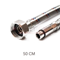 Гибкая подводка для смесителей VALFEX нерж.сталь М10х18-1/2 50 см (75)