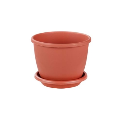 Горшок цветочный Афина 5,5л (с под.)(корич.)(уп.13) М6544