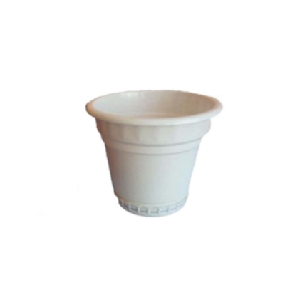 Кашпо с поддоном 8л. (белый) Бригх