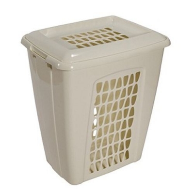 Корзина для белья Молетта прямоугольная 45л с крышкой С701