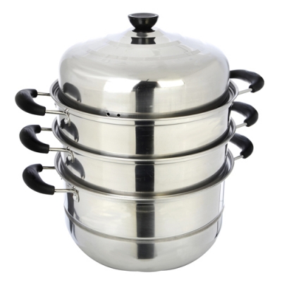 Мантоварка d28 нерж. сталь 3 яруса (822-107)