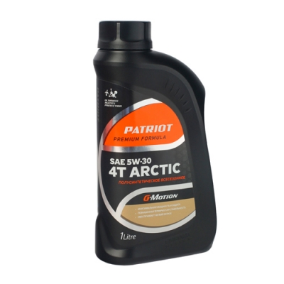 Масло полусинтетическое PATRIOT G-Motion 5W30 4Т ARCTIC 1л