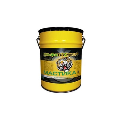 Мастика битумная гидроизоляционная, ведро 5кг. "АльфаТехМаст" г.Нижний Новгород
