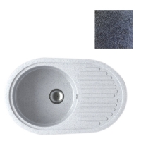 Мойка GranAlliance G-30 (725 х450мм) черная с сифоном Мойка GranAlliance G-30 (725 х450мм) черная с сифоном