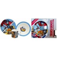 Набор "Transformers" 3 пр.: кружка 240 мл, миска 18 см, тарелка 19 см в подар упаковке. арт.TRS3-2 Набор "Transformers" 3 пр.: кружка 240 мл, миска 18 см, тарелка 19 см в подар упаковке. арт.TRS3-2