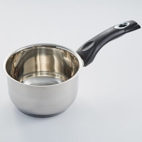 BE-133 Ковш 1,5л WEBBER бакелит. ручка, 14*8,5 см, нерж.сталь, капсул. индукционное дно (6)