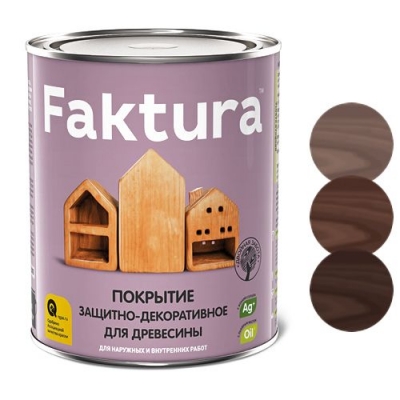 Покрытие Faktura защитно-декоративное для древесины тик (0,7 л. )