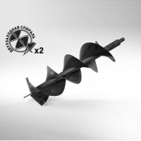 Шнек д/грунта Carver GDB-200/2 двухзаходный (d пос=20мм, D=200мм, L=80см)