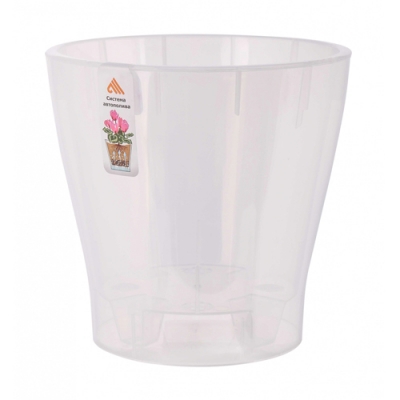 Горшок цв. д/орхидеи Лея 3,6л (с автополивом) (прозрачный) (уп.24) М7884 г.Октябрьский