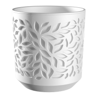 Кашпо "Leaves" (2,5л.) Цв. Белый/Белый (КШ-9569)