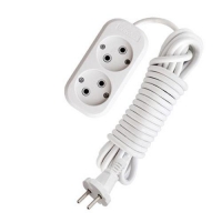 Удл. Е-202 ПВС 2х0,75 2гн. (3м)