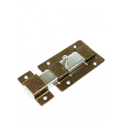 Задвижка дверная ЗД - 02 (ПД) пол.бронза б/ш