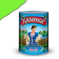 Эмаль ПФ-115 ярко-зеленая 0,9 кг. КАЗАЧКА