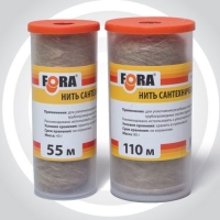 Нить сантехническая льняная 110 м FORA (006140302)