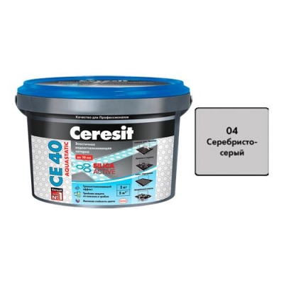 Затирка эласт.водоот. (сер.серая) (2кг) ЦЕРЕЗИТ СЕ40 Затирка эласт.водоот. (сер.серая) (2кг) ЦЕРЕЗИТ СЕ40