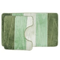 Комплект ковриков для в/к AQUA-PRIME Enigma из 2 шт 50х80/40х50см 12мм (зеленый)