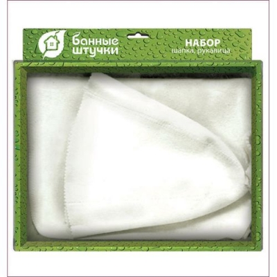 Набор из 2-х предметов (шапка Классик, коврик белый) Банные штучки, войлок 100% /5 41103 Набор из 2-х предметов (шапка Классик, коврик белый) Банные штучки, войлок 100% /5 41103