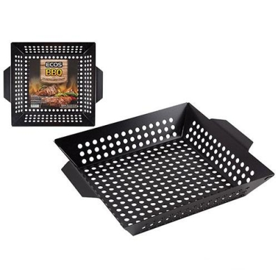 Решетка для гриля квадратная с антипригарным покрытием ECOS 3009D (35х30х6см) арт.999627