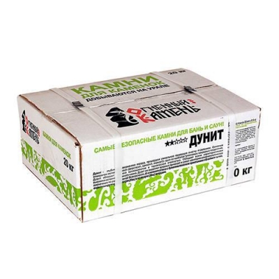 Камень "Дунит" (20 кг, коробка, колотый) г.Екатеринбург
