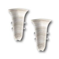 Угол внутренний для плинтуса 85мм "Идеал Классик" 252 Ясень белый Угол внутренний для плинтуса 85мм "Идеал Классик" 252 Ясень белый