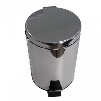 Ведро из нержавеющей стали с педалью круглое 7л 107 САНАКС Ведро из нержавеющей стали с педалью круглое 7л 107 САНАКС