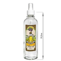 Бутылка цилиндр с кнопочным дозатором для масла/соусов, Olive oil на зеленом фоне под дерево, 330 мл Бутылка цилиндр с кнопочным дозатором для масла/соусов, Olive oil на зеленом фоне под дерево, 330 мл